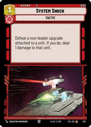 System Shock (Foil) (673) [Jump to Lightspeed] Foil Star Wars: Unlimited Single Disney