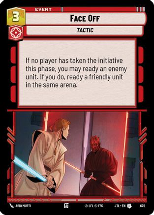 Face Off (Foil) (676) [Jump to Lightspeed] Foil Star Wars: Unlimited Single Disney