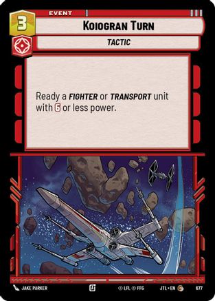 Koiogran Turn (Foil) (677) [Jump to Lightspeed] Foil Star Wars: Unlimited Single Disney