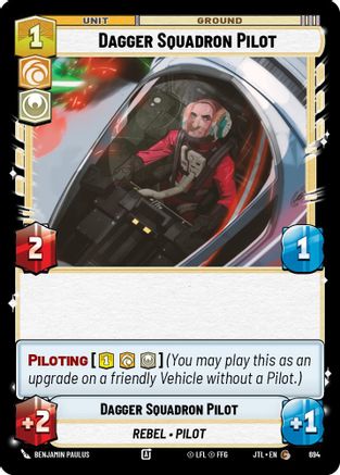 Dagger Squadron Pilot (Foil) (694) [Jump to Lightspeed] Foil Star Wars: Unlimited Single Disney
