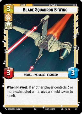 Blade Squadron B-Wing (Foil) (697) [Jump to Lightspeed] Foil Star Wars: Unlimited Single Disney