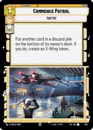 Commence Patrol (Foil) (703) [Jump to Lightspeed] Foil Star Wars: Unlimited Single Disney