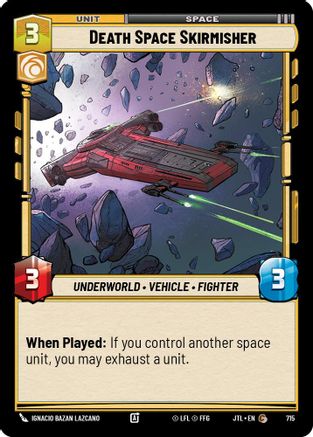 Death Space Skirmisher (Foil) (715) [Jump to Lightspeed] Foil Star Wars: Unlimited Single Disney