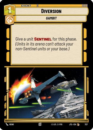 Diversion (Foil) (727) [Jump to Lightspeed] Foil Star Wars: Unlimited Single Disney