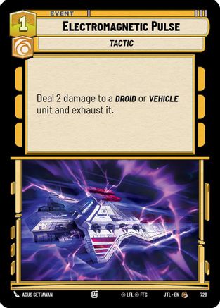 Electromagnetic Pulse (Foil) (728) [Jump to Lightspeed] Foil Star Wars: Unlimited Single Disney