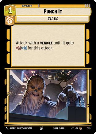 Punch It (Foil) (729) [Jump to Lightspeed] Foil Star Wars: Unlimited Single Disney