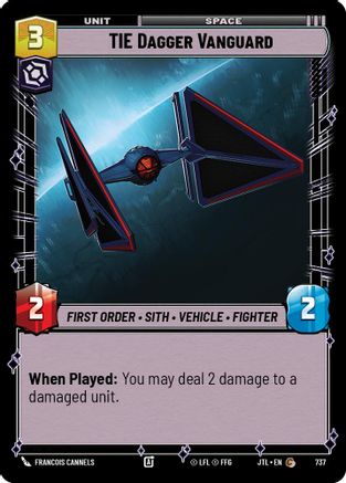 TIE Dagger Vanguard (Foil) (737) [Jump to Lightspeed] Foil Star Wars: Unlimited Single Disney