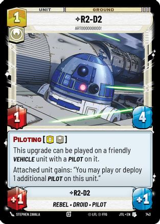 R2-D2 - Artooooooooo! (Foil) (743) [Jump to Lightspeed] Foil Star Wars: Unlimited Single Disney