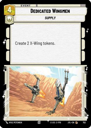 Dedicated Wingmen (Foil) (752) [Jump to Lightspeed] Foil Star Wars: Unlimited Single Disney