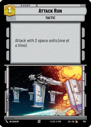 Attack Run (Foil) (759) [Jump to Lightspeed] Foil Star Wars: Unlimited Single Disney