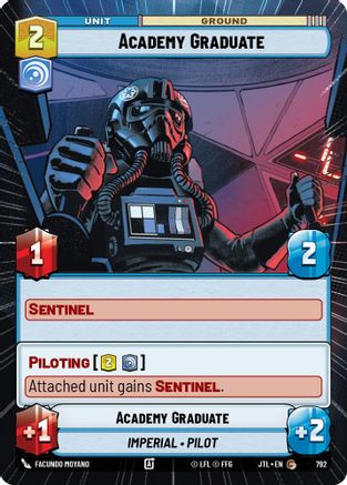 Academy Graduate (Hyperspace Foil) (792) [Jump to Lightspeed] Foil Star Wars: Unlimited Single Disney
