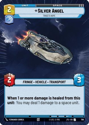 Silver Angel - Trace's Hope (Hyperspace Foil) (796) [Jump to Lightspeed] Foil Star Wars: Unlimited Single Disney