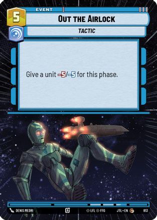 Out the Airlock (Hyperspace Foil) (813) [Jump to Lightspeed] Foil Star Wars: Unlimited Single Disney