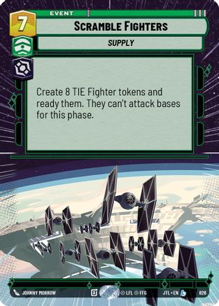 Scramble Fighters (Hyperspace Foil) (826) [Jump to Lightspeed] Foil Star Wars: Unlimited Single Disney
