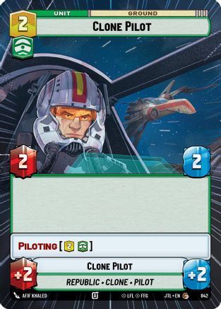 Clone Pilot (Hyperspace Foil) (842) [Jump to Lightspeed] Foil Star Wars: Unlimited Single Disney
