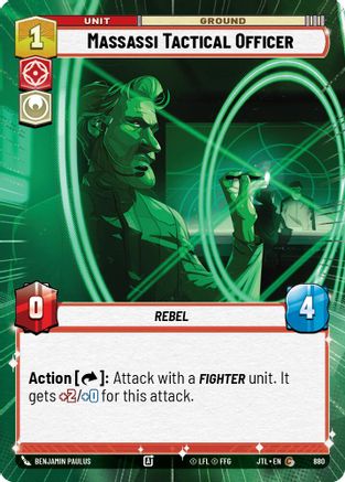 Massassi Tactical Officer (Hyperspace Foil) (880) [Jump to Lightspeed] Foil Star Wars: Unlimited Single Disney