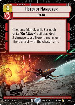 Hotshot Maneuver (Hyperspace Foil) (908) [Jump to Lightspeed] Foil Star Wars: Unlimited Single Disney