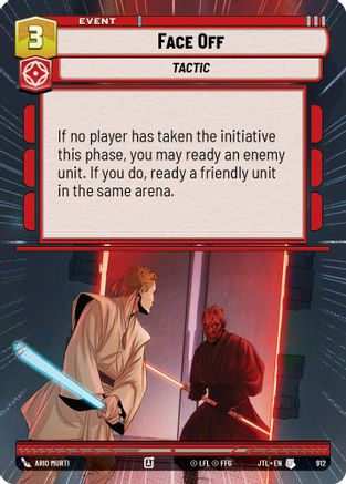 Face Off (Hyperspace Foil) (912) [Jump to Lightspeed] Foil Star Wars: Unlimited Single Disney