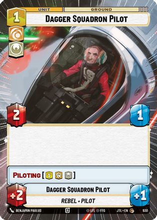 Dagger Squadron Pilot (Hyperspace Foil) (930) [Jump to Lightspeed] Foil Star Wars: Unlimited Single Disney