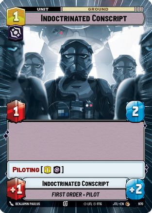 Indoctrinated Conscript (Hyperspace Foil) (970) [Jump to Lightspeed] Foil Star Wars: Unlimited Single Disney
