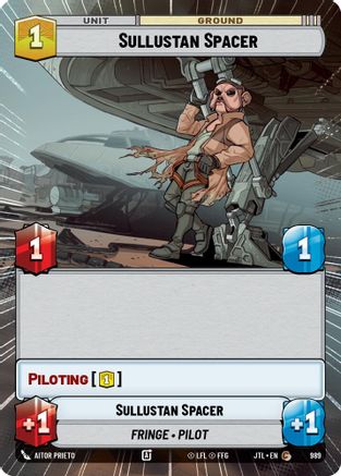 Sullustan Spacer (Hyperspace Foil) (989) [Jump to Lightspeed] Foil Star Wars: Unlimited Single Disney
