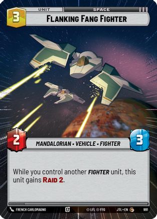 Flanking Fang Fighter (Hyperspace Foil) (991) [Jump to Lightspeed] Foil Star Wars: Unlimited Single Disney