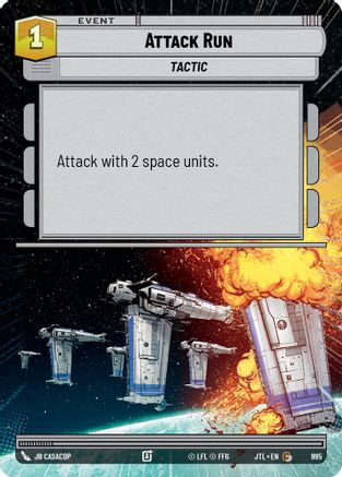 Attack Run (Hyperspace Foil) (995) [Jump to Lightspeed] Foil Star Wars: Unlimited Single Disney