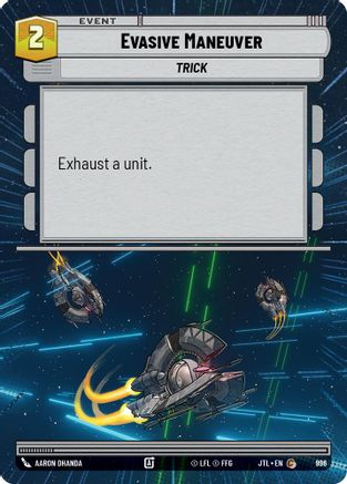 Evasive Maneuver (Hyperspace Foil) (996) [Jump to Lightspeed] Foil Star Wars: Unlimited Single Disney