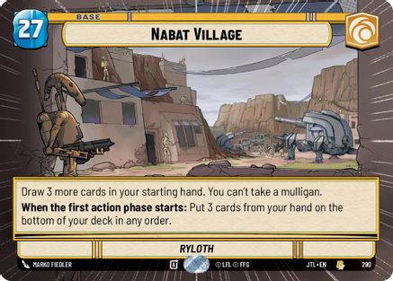 Nabat Village (Hyperspace) (290) [Jump to Lightspeed] Star Wars: Unlimited Single Disney