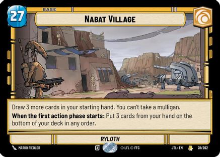 Nabat Village (028/262) [Jump to Lightspeed] Star Wars: Unlimited Single Disney