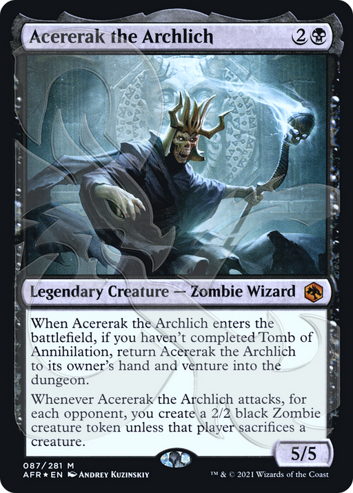 Acererak the Archlich (Ampersand Promo) [Dungeons & Dragons: Adventures in the Forgotten Realms Promos] MTG Single Magic: The Gathering