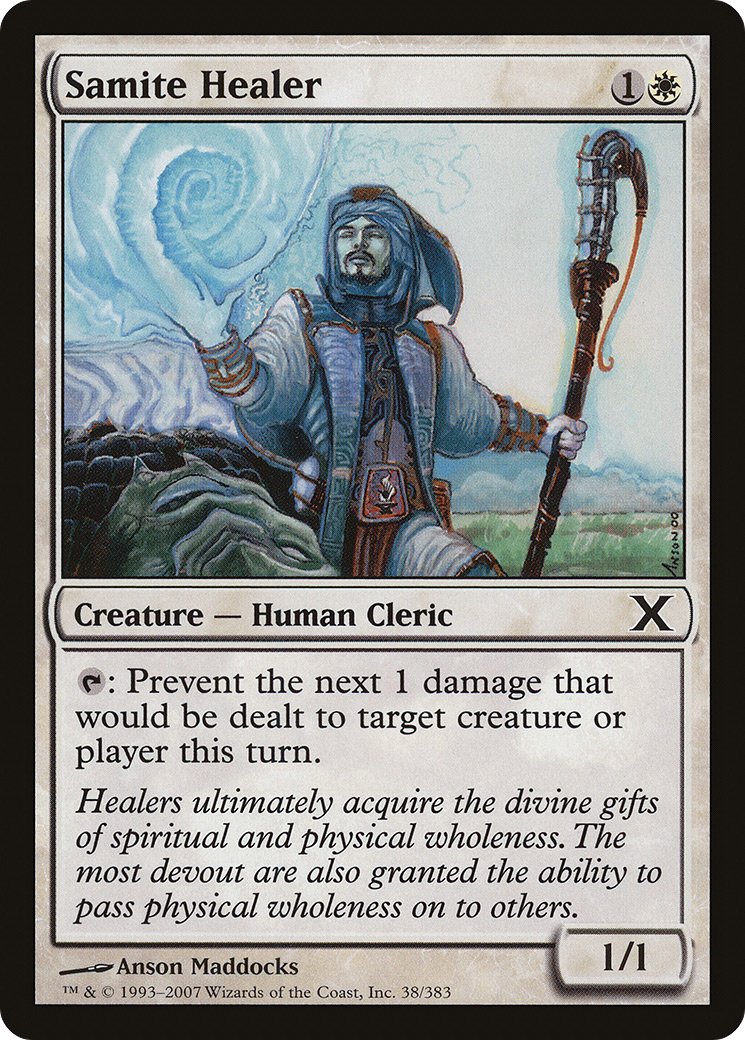 Samite Healer (10E-038) [Tenth Edition] MTG Single Wizards of the Coast
