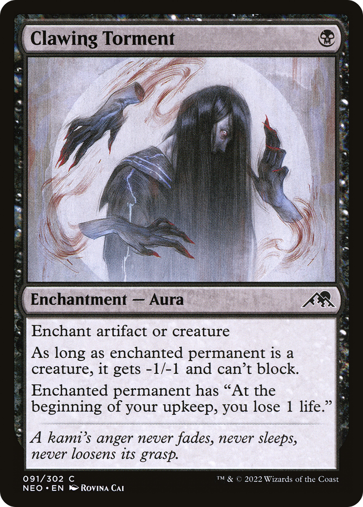 Clawing Torment (NEO-091) [Kamigawa: Neon Dynasty] Foil MTG Single Wizards of the Coast