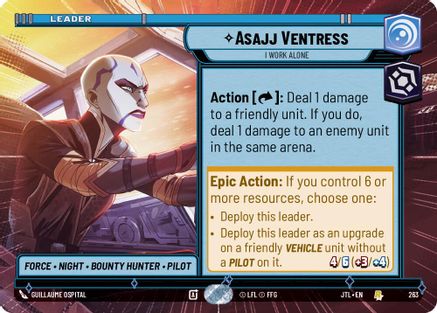 Asajj Ventress - I Work Alone (Hyperspace) (263) [Jump to Lightspeed] Star Wars: Unlimited Single Disney