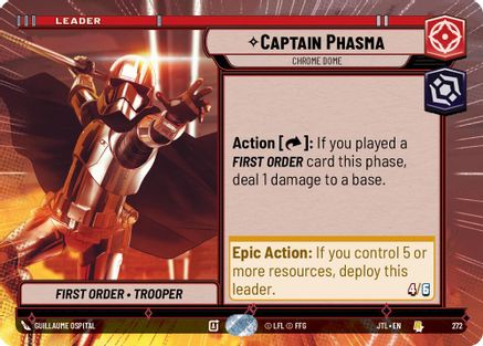 Captain Phasma - Chrome Dome (Hyperspace) (272) [Jump to Lightspeed] Star Wars: Unlimited Single Disney
