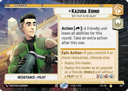 Kazuda Xiono - Best Pilot in the Galaxy (Hyperspace) (280) [Jump to Lightspeed] Star Wars: Unlimited Single Disney