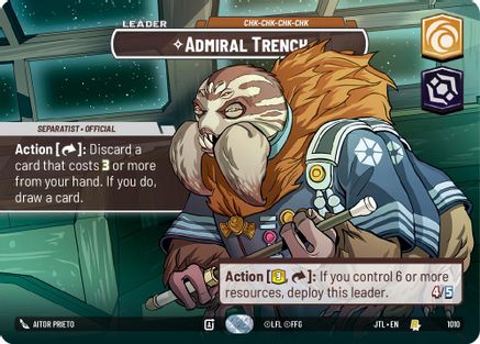 Admiral Trench - Chk-chk-chk-chk (Showcase) (1010) [Jump to Lightspeed] Foil Star Wars: Unlimited Single Disney