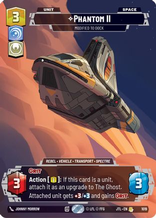 Phantom II - Modified to Dock (Prestige) (1019) [Jump to Lightspeed] Star Wars: Unlimited Single Disney
