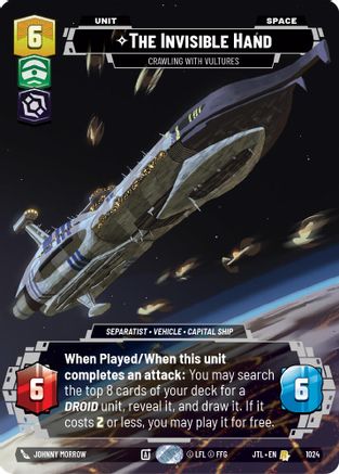 The Invisible Hand - Crawling With Vultures (Prestige) (1024) [Jump to Lightspeed] Star Wars: Unlimited Single Disney
