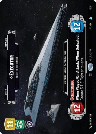 Executor - Might of the Empire (Prestige) (1025) [Jump to Lightspeed] Star Wars: Unlimited Single Disney