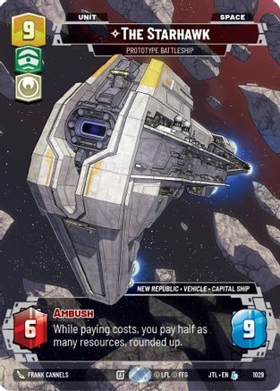 The Starhawk - Prototype Battleship (Prestige) (1029) [Jump to Lightspeed] Star Wars: Unlimited Single Disney