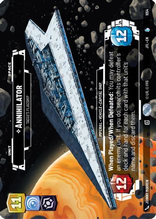 Annihilator - Tagge's Flagship (Prestige Foil) (1054) [Jump to Lightspeed] Foil Star Wars: Unlimited Single Disney