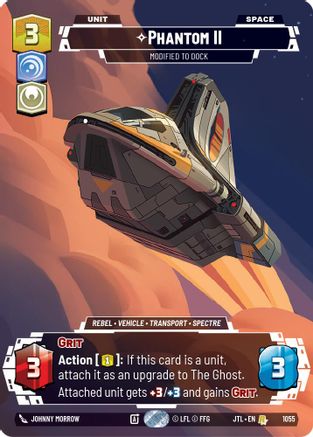 Phantom II - Modified to Dock (Prestige Foil) (1055) [Jump to Lightspeed] Foil Star Wars: Unlimited Single Disney