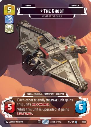The Ghost - Heart of the Family (Prestige Foil) (1056) [Jump to Lightspeed] Foil Star Wars: Unlimited Single Disney