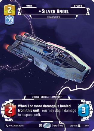 Silver Angel - Trace's Hope (Prestige Foil) (1058) [Jump to Lightspeed] Foil Star Wars: Unlimited Single Disney