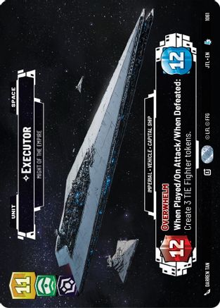 Executor - Might of the Empire (Prestige Foil) (1061) [Jump to Lightspeed] Foil Star Wars: Unlimited Single Disney