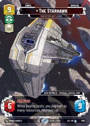 The Starhawk - Prototype Battleship (Prestige Foil) (1065) [Jump to Lightspeed] Foil Star Wars: Unlimited Single Disney