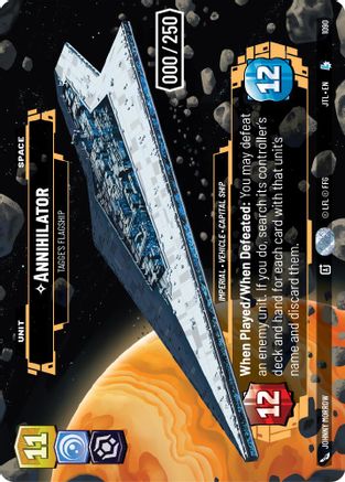 Annihilator - Tagge's Flagship (Serialized) (1090) [Jump to Lightspeed] Foil Star Wars: Unlimited Single Disney