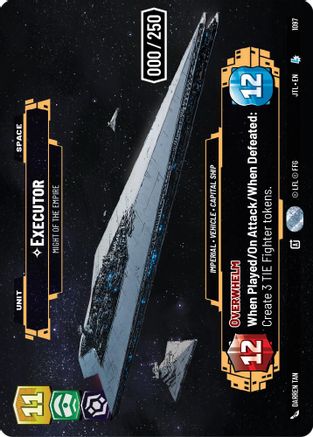 Executor - Might of the Empire (Serialized) (1097) [Jump to Lightspeed] Foil Star Wars: Unlimited Single Disney
