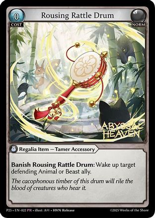 Rousing Rattle Drum (022) [Promotional Cards] Foil Grand Archive Single Weebs of the Shore